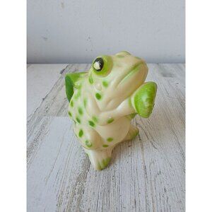 Mini frog toad water jug picture garden unique shabby chic garden